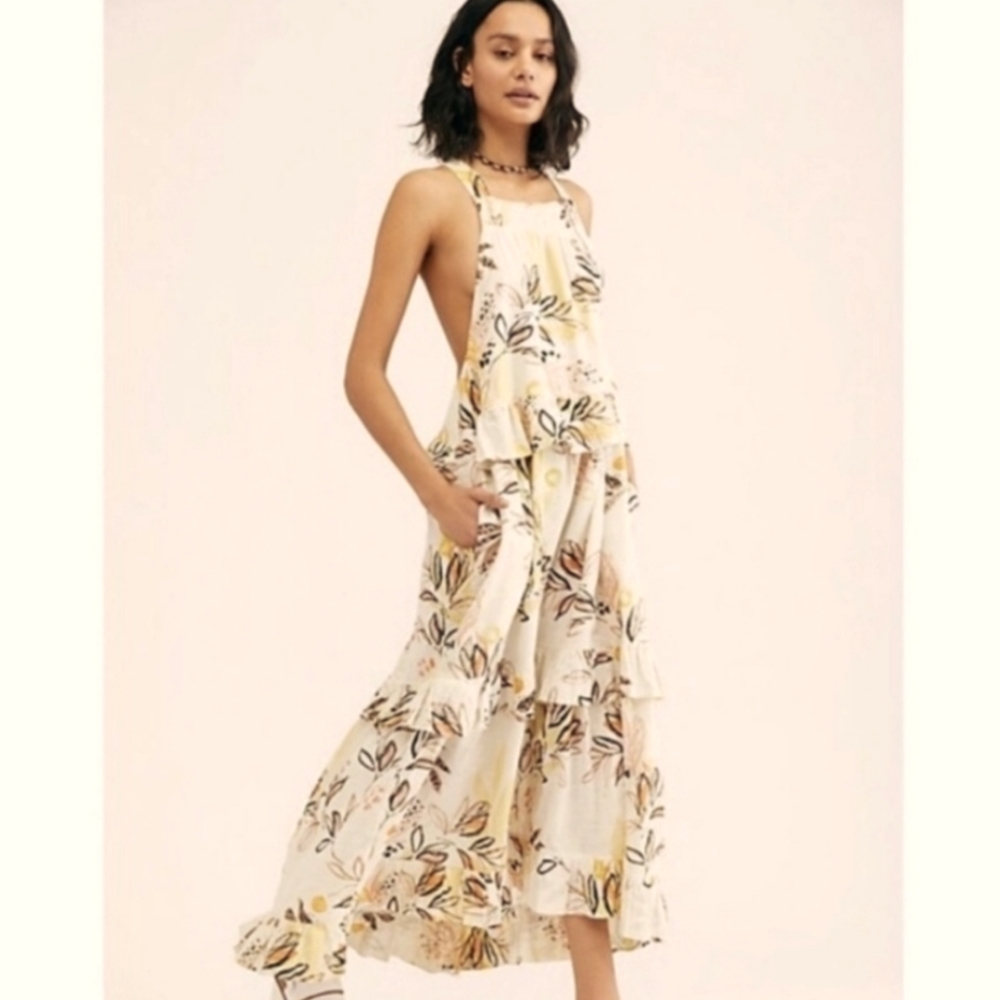 Free People Anita Printed Maxi Dress NWT